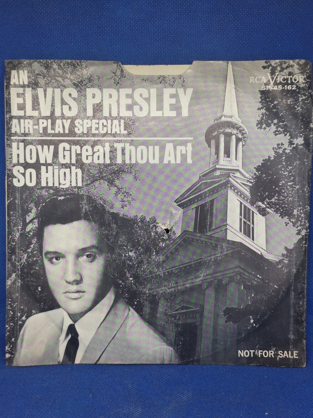 Elvis Presley RCA Victor SP-45-162 White Label DJ Promo 45 w/ Picture Sleeve NM-